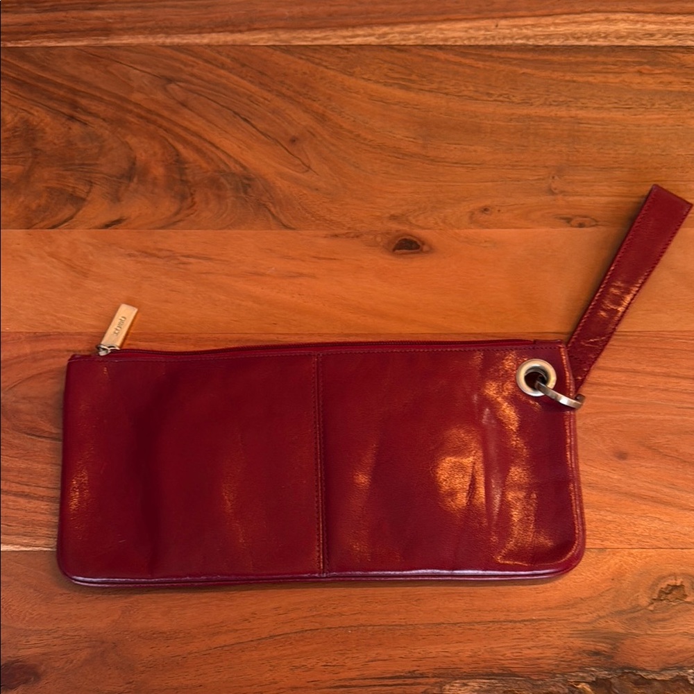 HOBO INTERNATIONAL Red Leather Clutch